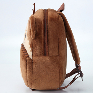 MICHLEY OEM personnalisé doux <span class=keywords><strong>cartable</strong></span> fabricant peluche cartables pour filles Kawaii flanelle singe école sac à dos enfants cadeaux - Product Image 4