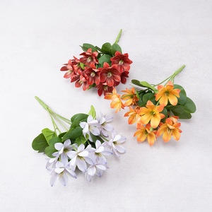 Vivid Ramo de Flores Artificiales de Seda Fénix de Fuego de 9 Cabezas, Flores Artificiales China HFH-775, Perfecto para Sesiones de Fotografía en Estudio, Decoración Floral para Banquetes - Product Image 3
