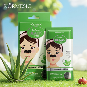 แผ่นมาส์กจมูกผงว่านหางจระเข้ผสมถ่านไม้ KORMESIC ได้รับการรับรองจาก Bpom จำนวน 10 ชิ้น ช่วยทำความสะอาดล้ำลึก กระชับรูขุมขน - Product Image 1