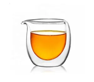 120ml 200 ml Heat Resistant Glass Tea Set Tea Sea Double Layer Cup Kung Fu Tea Set Glass Fairway Cups