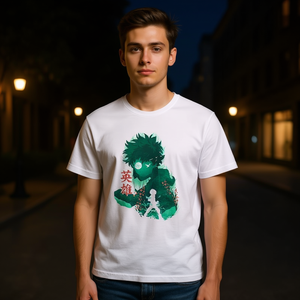 T-Shirt con Design Anime Heroico, Unisex, Collo Tondo, Manica Corta, Stampa Digitale, Abbigliamento Promozionale, Taglia Adulto - Product Image 2