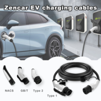 Câble de recharge EV IP65 Type 2 vers GBT 16A 32A 3,5kW 7kW 11kW 22kW 3m 5m 7m 8m 10m pour station de recharge publique et usage domestique