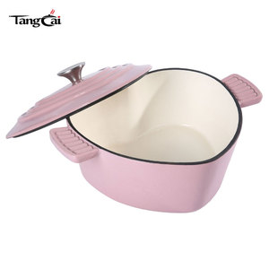Cacerola Tradicional de Hierro Fundido Esmaltado, Tipo <span class=keywords><strong>Cocotte</strong></span>, 2QT, Apta para Hornear Pan, Compatible con Inducción - Product Image 5