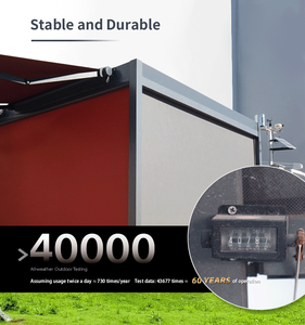 Persianas Verticales Motorizadas Automáticas Modernas, Protección Solar, Resistentes al Fuego, Ecológicas, para Uso en Exteriores, Balcón, Terraza, <span class=keywords><strong>Restaurante</strong></span> - Product Image 5