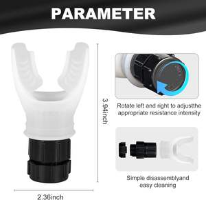 Entraîneur Respiratoire pour Muscles et Capacité Pulmonaire, Adapté à l'Exercice Musculaire, à la Course à Pied et à l'Entraînement Physique Quotidien - Product Image 4