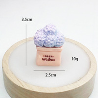Figurines en résine multicolores de tournesol et de rose, ornements miniatures de fleurs mignonnes, décoration de table de bureau à domicile, accessoires décoratifs