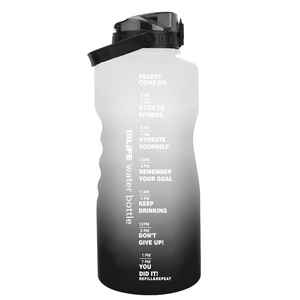 Bouteille d'eau de sport et de camping sans BPA de <span class=keywords><strong>2</strong></span>,<span class=keywords><strong>2</strong></span> L à large ouverture, avec <span class=keywords><strong>shaker</strong></span> intégré, dégradé de couleurs, demi-gallon - Product Image 5