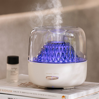 Diffuseur d'huiles essentielles avec logo personnalisé, 7 couleurs changeantes, LED, lumière de nuit, humidificateur d'air ultrasonique avec arrêt automatique