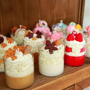 El yapımı çerez şeklinde krem kek çerezler Oreo çilek cam kavanoz kokulu mumlar kavanoz mumlar hediyeler için - Product Image 6