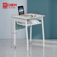 MINYI BRUNO India Ensemble de bureau et chaise double pour projets scientifiques scolaires, table de lecture en plastique