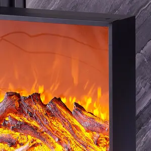 Chimenea eléctrica de simulación de llama 3D de alta calidad para decoración del hogar, montaje en la pared, de pie, fabricante