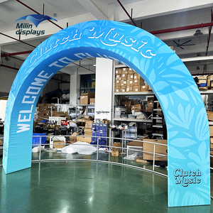 سريع وسريع محمول مخصص الألومنيوم مثلث المعرض التجاري قوس الإعلان مدخل المعرض الحدث - Product Image 4