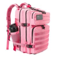 Sac à dos tactique personnalisé 45L Système Molle Doublure en nylon étanche Fermeture à glissière de camouflage pour les voyages en plein air Randonnée Chasse-National