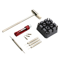 Outil de réglage de montre 10 en 1 pour ajuster la longueur avec kit de réparation d'horloge de dissolvant de main de montre kit d'outils professionnels de qualité bricolage