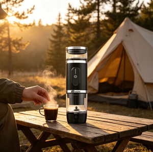 Machine à café portable Anbolife à capsule auto-chauffante pour voiture, rechargeable USB, 20 bars, avec <span class=keywords><strong>mousseur</strong></span> à <span class=keywords><strong>lait</strong></span> - Product Image 2