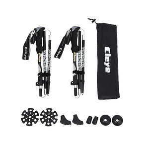 Bastones de Trekking AkaiC de Aleación de Aluminio, 5 Secciones Plegables, para Senderismo y Caminatas al Aire Libre - Product Image 3