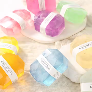 Handmade Tự Nhiên Thuần Chay Tắm Hữu Cơ Xà Phòng Chất Lượng Cao Vitamin C Khoáng Sản Làm Trắng Tắm Cleaner Nhãn Hiệu Riêng Kim Cương Xà Phòng - Product Image 3