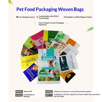 Sacs tissés en composite PP personnalisés pour l'emballage d'aliments pour animaux de compagnie, chiens, chats, lapins, perroquets, poissons, tortues et hamsters