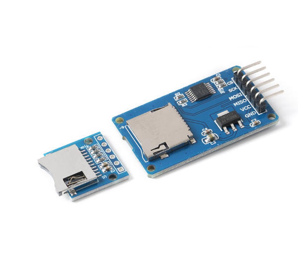 Original Micro Mini SD Card Module TF Card Reader Writer SPI Interface with Level Conversion Chip Module