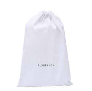 High Quality Color Canvas Waterproof <b>Drawstring</b> Tote Shopping <b>Bag</b> with Custom Logo Travel-Friendly Handled - Product Image 2