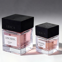 Flacon de parfum personnalisé en usine, flacon de parfum personnalisé avec boîte, verre transparent unique, Xuzhou Lilac Glass Products Co Ltd, boîte personnalisée