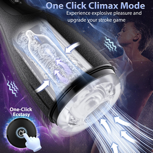 Máquina de Masturbação Masculina Automática com 3 Modos de Compressão, Vibração de 10 Frequências, À Prova D'água, Carregamento Magnético e Sucção - Product Image 4
