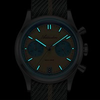 Addiesdive 2095 Nouvelle Arrivée Spéciale Montre à Quartz pour Hommes Bracelet en Nylon 3 Cadrans Chronographe 316L Acier Inoxydable BGW9 Montre de Plongée Lumineuse