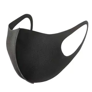 Máscara facial reutilizável e lavável, máscara facial preta com embalagem a vácuo, para pólen, poeira, 1 peça