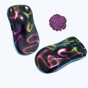 Pigment d'oeil de chat caméléon de couleur à effet magnétique néon 9D Pigment de peinture de voiture - Product Image 1