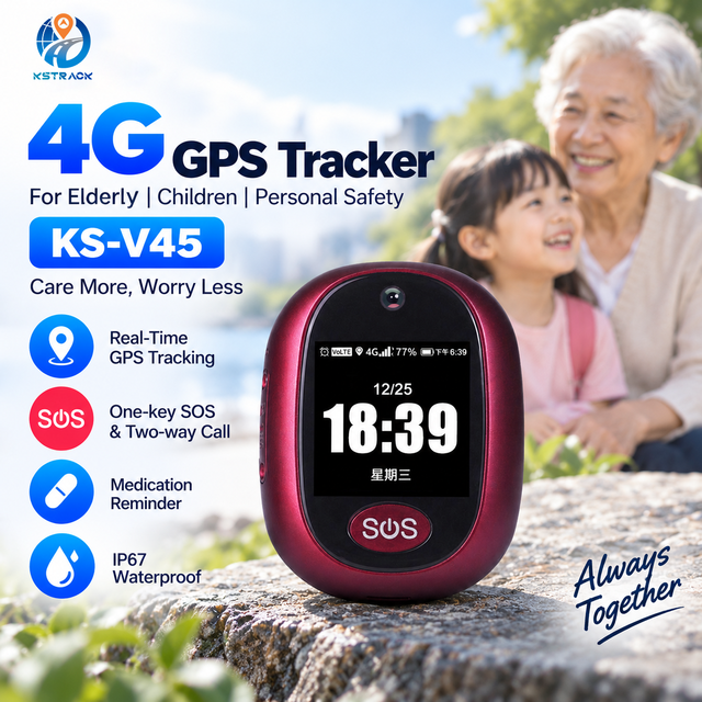 4G Personal GPS Tracker with Beidou/WiFi Positioning IP67 Waterproof 5-15m Accuracy Android for Kids & Elderly Tracking