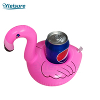 Sous-verre gonflable PVC Flamingo rose le plus vendu – Support de verre flottant portable personnalisé pour piscine ou spa – Pratique et élégant