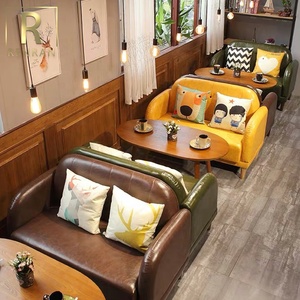 <strong>Foshan</strong> <strong>Supplier</strong> Cheap Leisure Restaurant Hotel Cafe Design Furniture Restaurant Booths Sofa Chair <strong>Set</strong> - Product Image 2