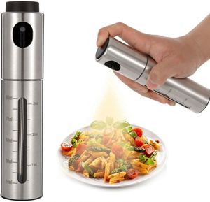 Stainless Steel Glass Reusable 100ml Multi-functional Oil <b>Vinegar</b> Spray <b>Bottle</b> for Kitchen BBQ Pan Salads Baking - Product Image 3