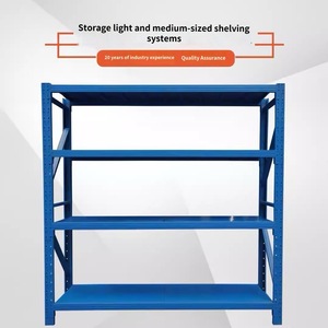 Ayarlanabilir Civatasız Çelik Raf Sistemi 4 Katlı Endüstriyel Metal Ağır Yük Palet Rafı Özelleştirilebilir Depolama Rafları 500kg Kapasite - Product Image 4