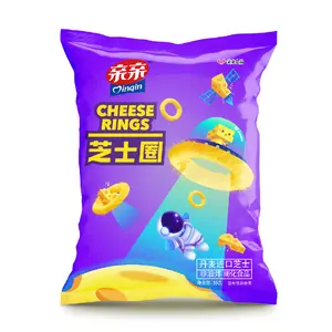 Qinqin OEM Bán Buôn Đồ ăn nhẹ thực phẩm phô mai Ngô bóng trẻ em yêu thích 55g Snack