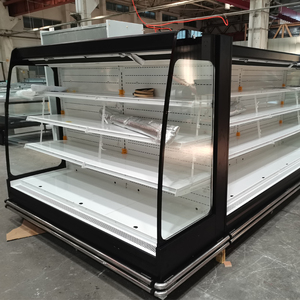 Réfrigérateur commercial multi-niveaux à température unique pour supermarché, vitrine réfrigérée ouverte pour boissons - Product Image 2