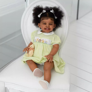 Poupées Bébés <span class=keywords><strong>Reborn</strong></span> en Silicone de <span class=keywords><strong>60cm</strong></span>/24 Pouces, Vêtements pour Poupée Bébé <span class=keywords><strong>Reborn</strong></span> Nouveau-né en Silicone - Product Image 2