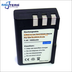 Baterías Recargables de Iones de Litio EN-<span class=keywords><strong>EL9</strong></span> EN <span class=keywords><strong>EL9</strong></span> de 7.4V y 1000mAh para Cámaras Digitales Nikon D5000 D3000 D40 D60 - Product Image 2