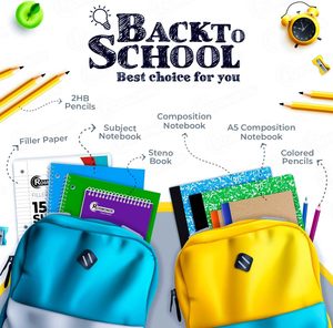 Rosmonde Spiral <strong>Notebooks</strong> 12 Pack 1 Subject College Ruled 70 Sheets 8x10-1/2" 3 Hole Punched <strong>Bulk</strong> Assorted Colors - Product Image 6