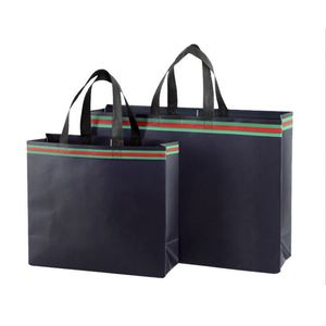 Custom Advertising LOGO Hot Pressed Film Covering Clothing Store Spot Shopping Non-woven Bag - Product Image 2