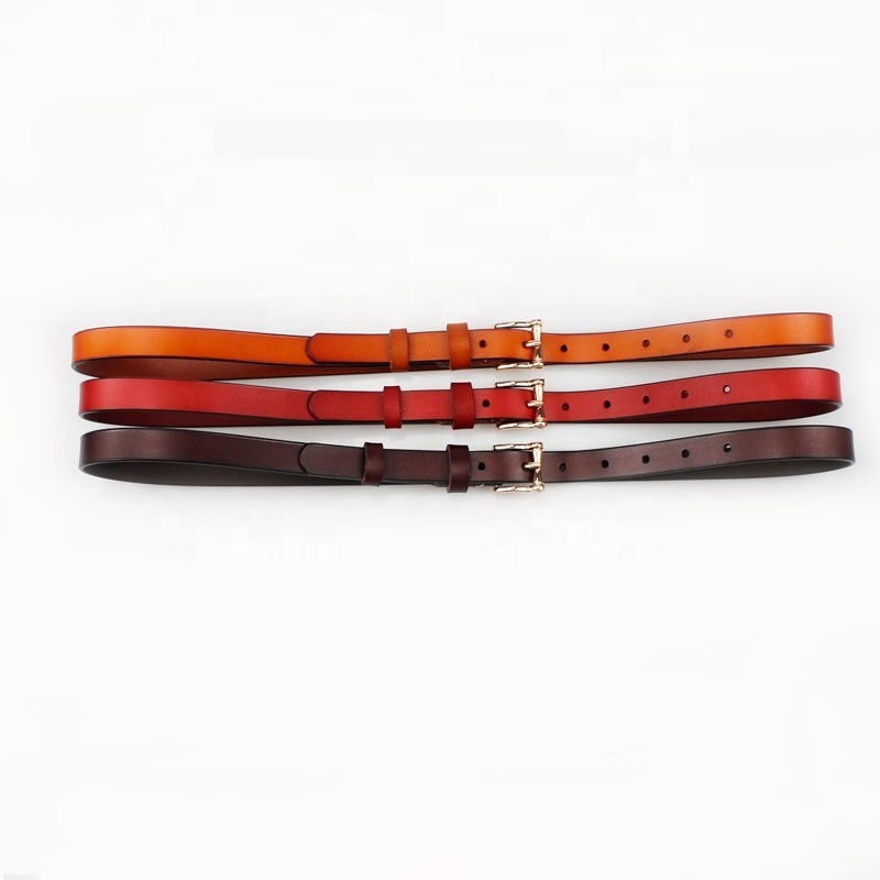 Mode Ceinture En Cuir Véritable Femmes Décoratives Skinny Ceinture Pour Dames