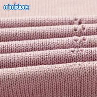 Mimixiong Nuevo Estilo 100% Algodón Color Sólido Borde de Concha Tejido a Crochet Manta Envolvente para Bebé Recién Nacido Certificado OEKO-TEX 200TC
