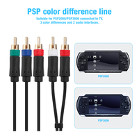 Composant vidéo AV TV de haute qualité YPbPr YCbCr câble pour PSP 2000 PSP 3000 consoles de jeu accessoires