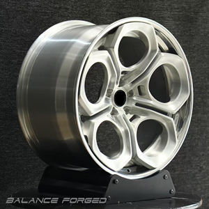 Jantes forgées en deux parties de <span class=keywords><strong>18</strong></span>, 19, 20, 21, 22, 24 pouces, 5x112, 5x114.3, 5x120, Teledial Blanc pour Giulia Quadrifoglio Stelvio <span class=keywords><strong>GTA</strong></span> 4C Brera - Product Image 4