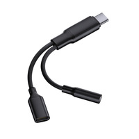 Kabel Adaptor USB C ke USB-A OTG 2-in-1 Type C Splitter dengan Pengisian Daya PD 60W dan Port USB 3.0 Female Tersedia