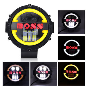 Support de phare de travail avant LED 7 pouces pour moto, projecteur à faisceau haut/bas, phare de conduite étanche, feux antibrouillard pour ATV Wrangler - Product Image 3