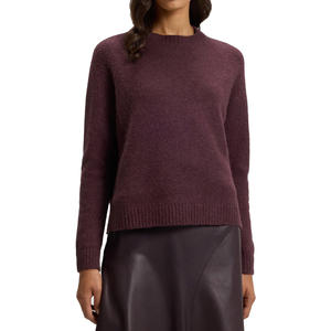 Cozy Plain Womens Sweater Ajuste relajado Capa suave y cómoda Estilo de moda Ropa de diario Moderno Chic Armario pulido - Product Image 2