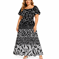 Nouvelle Collection Été 2026 – Robe Décontractée Imprimée Tie-Dye pour Femme, Style Polynésien Samoan, Col Rond, Prix Bas, Service OEM