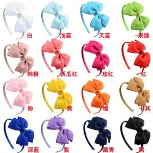Diadema con Lazo para Niñas, Estilo Europeo y Americano, de 4 Pulgadas, con Material de Listón, para Bodas/Fiestas, Accesorios para el Cabello - Product Image 5