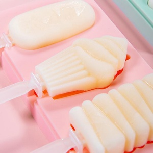 Molde de silicona DIY de grado alimenticio sin BPA para cubitos de hielo, con diseño de dibujos animados, para hacer bolas de hielo, con tapa, para niños - Product Image 2